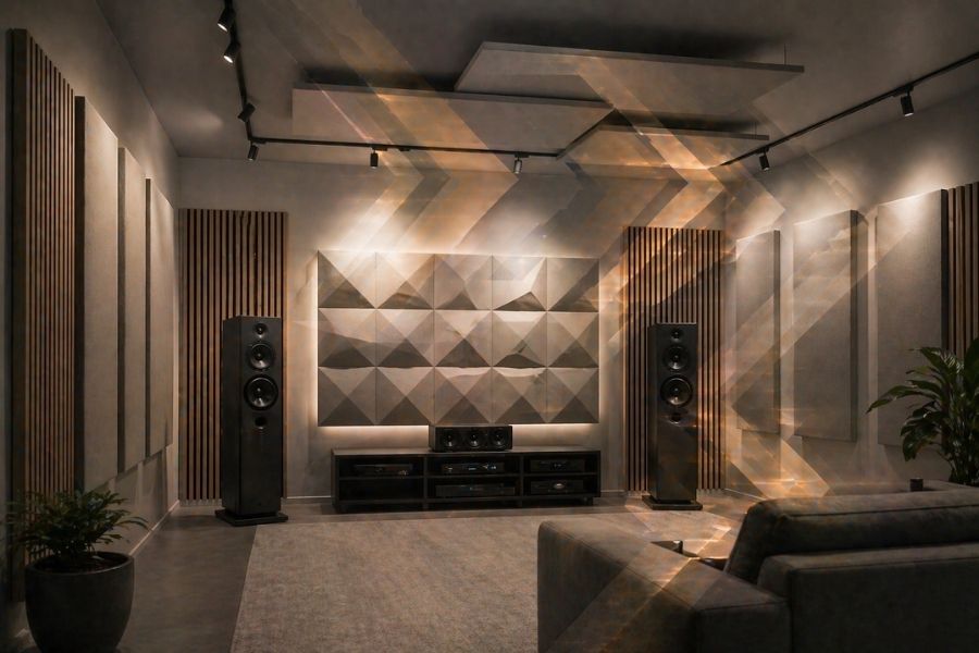 Trattamento acustico e hardware