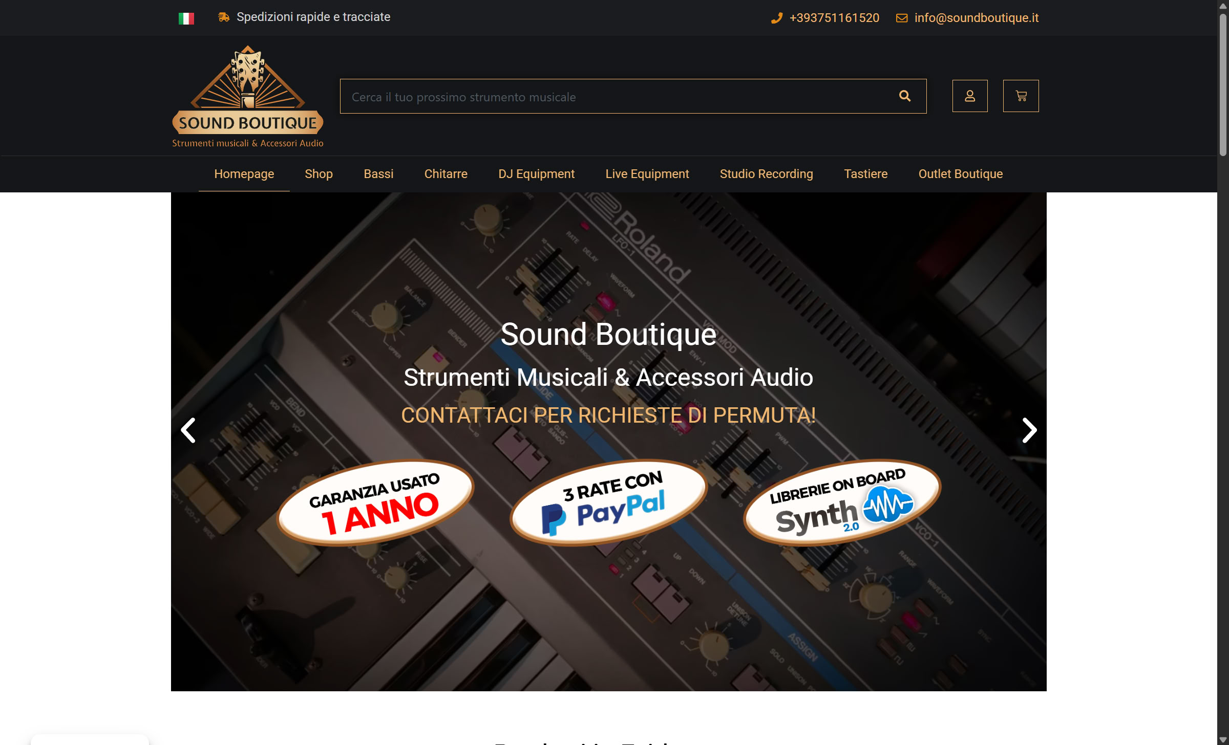 Progetto SoundBoutique